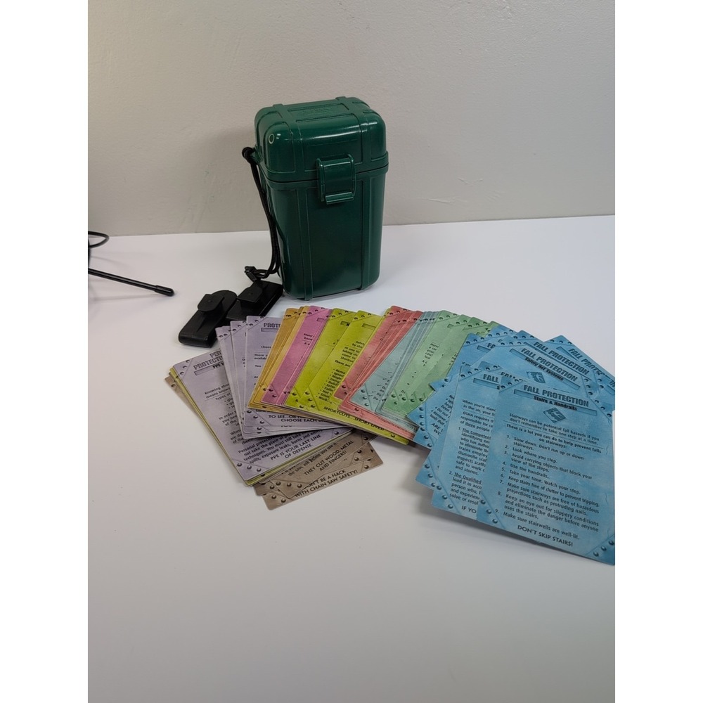 S.A.F.E Construction Safety Cards W Otter Box Case